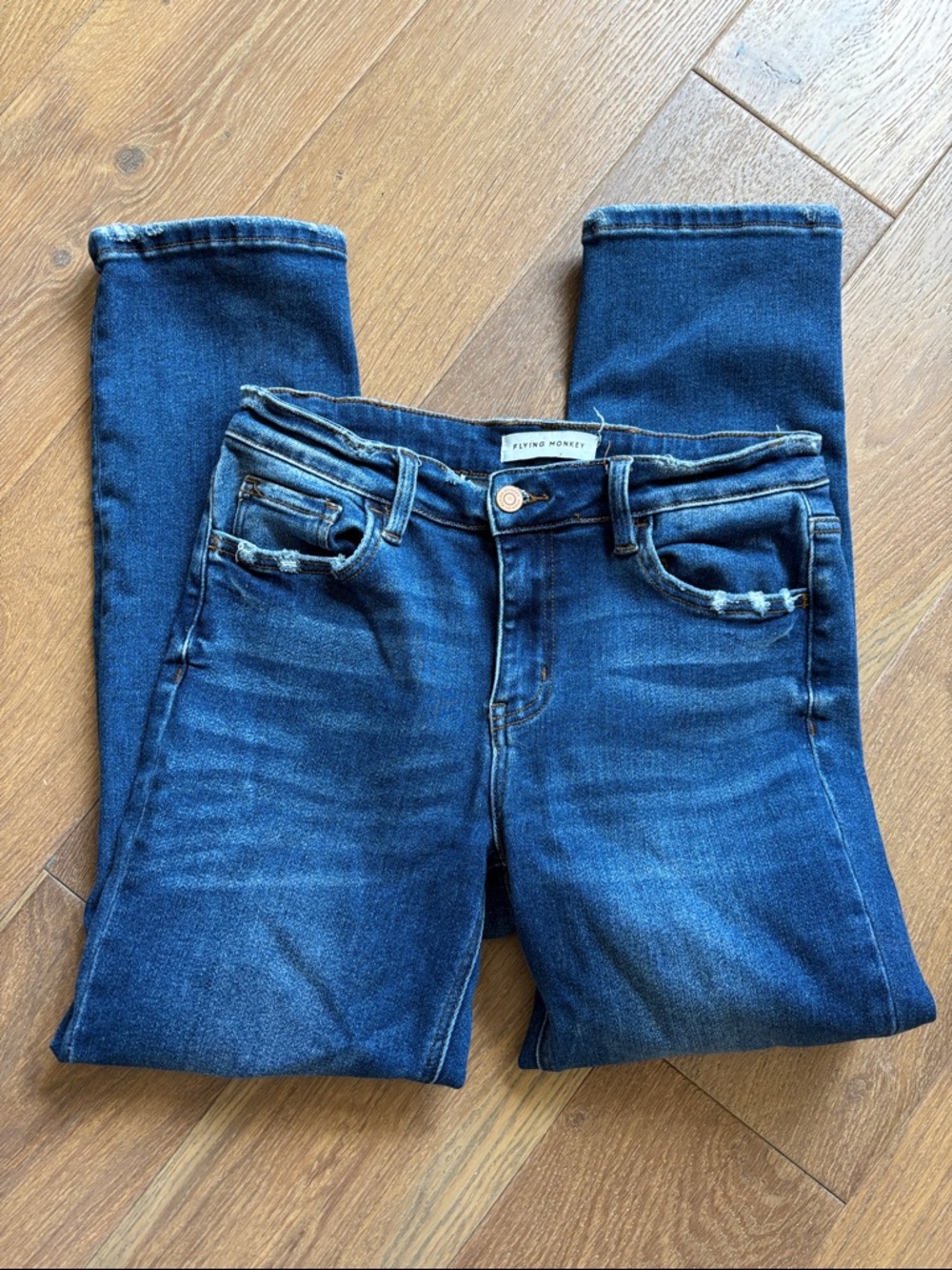 Flying Monkey Indigo Blue High-Rise Skinny Jeans